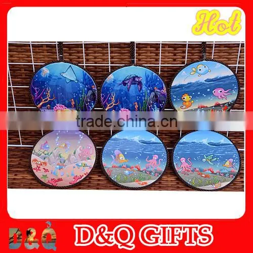 2015 new design beach souvenir Ceramic Pan Coaster