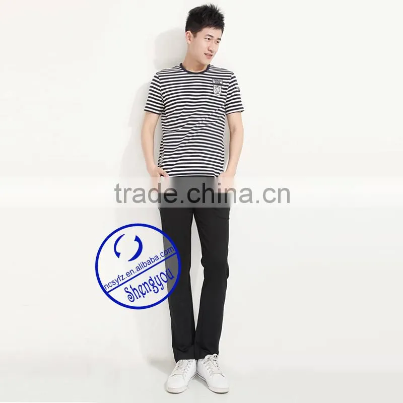 Custom wholesale 100% polyester mens blank pants with pocket