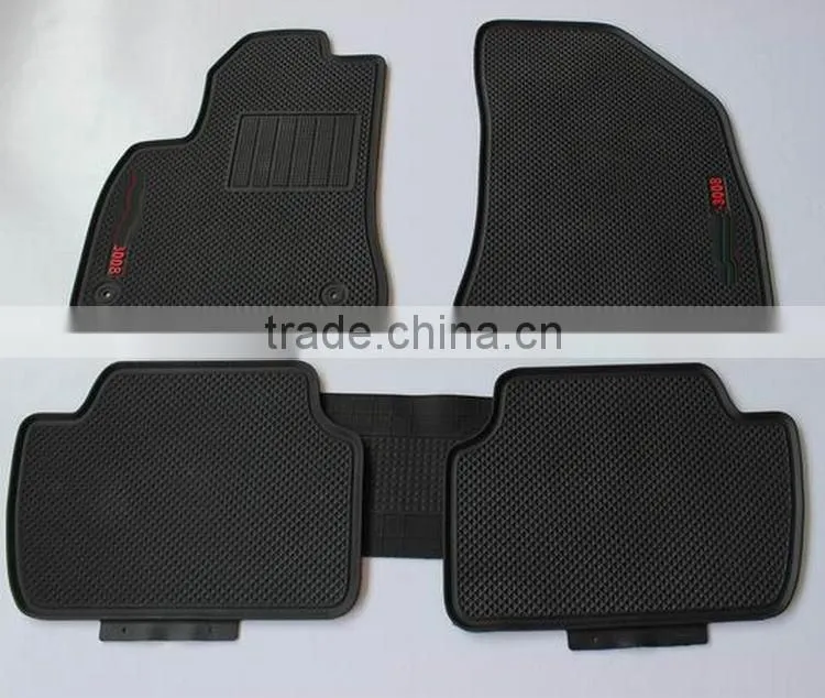 Wholesale Custom FIt Full Set Position PVC Car Floor Mats For PEUGEOT 3008
