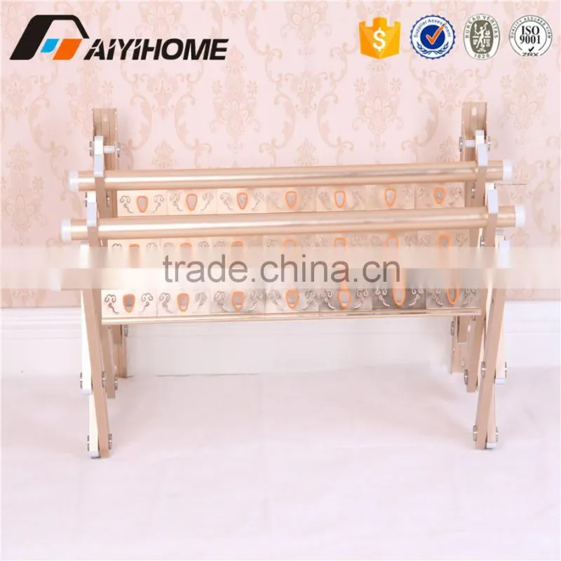 2016 hot sale aluminum balcony wall mounted hanging clothes drying rack