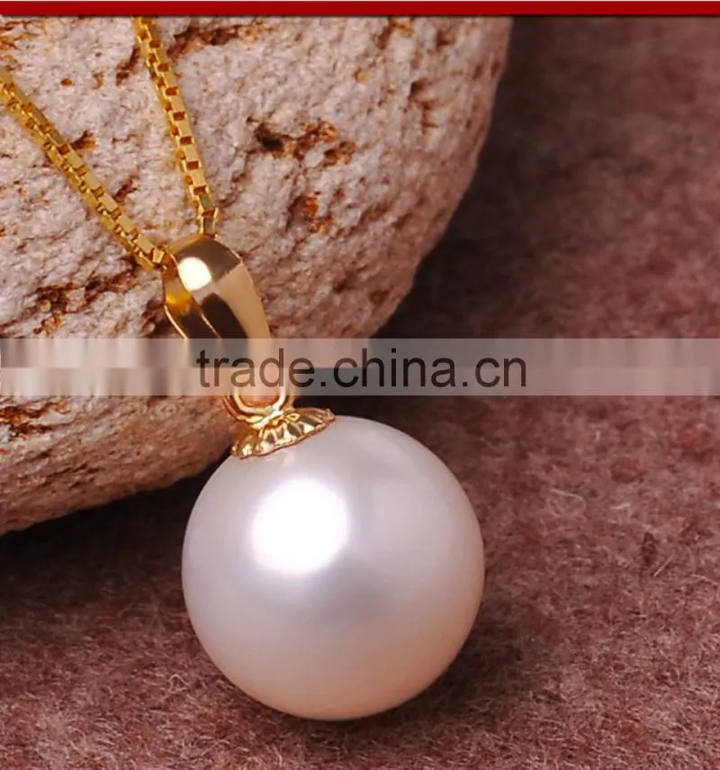 white color fresh water 9-10mm necklaces pendants simple designs for wholesale