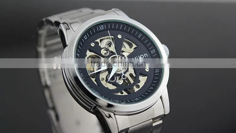 automatic mens skeleton watches metal skeleton watch cheap watch skelon
