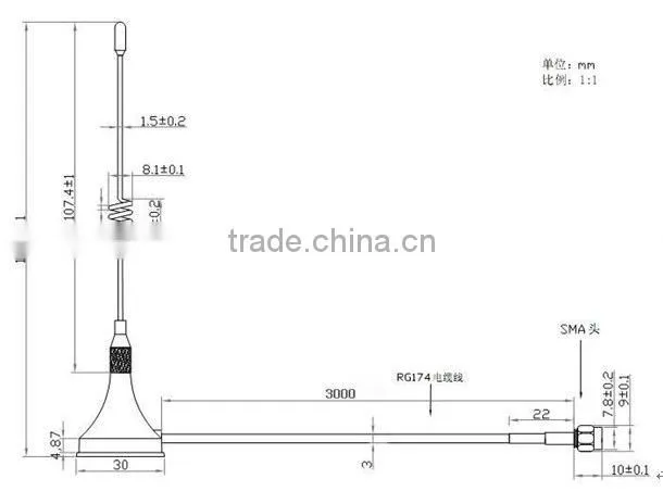 Yetnorson (Manufacture) Hotselling 433MHz UHF Telescopic Antenna Supplier