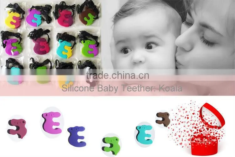 Silicone Teething Bracelets/Popular Teether Silicone Bracelet Baby Teething Jewelry