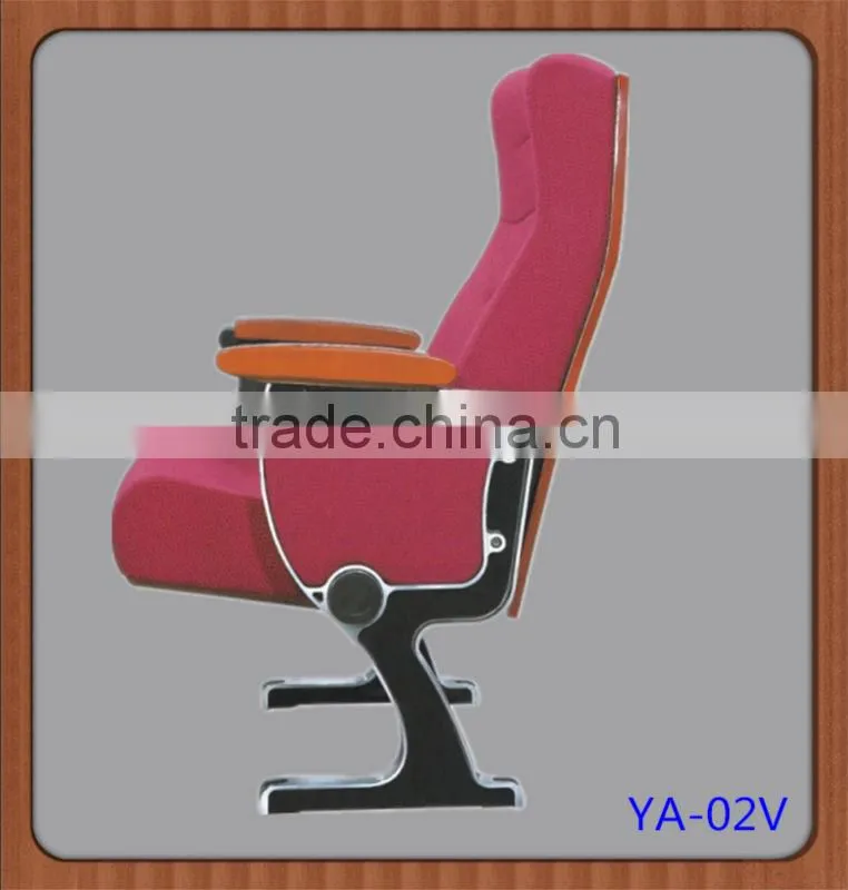 Popular cinema blue fabric auditorium seating
