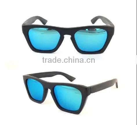 Frogskin bamboo sunglasses mirror polarized lenses