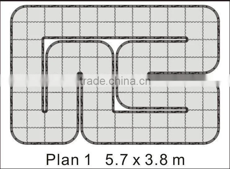 2016 new product customize Official Mini-Z Racing Circuit rc runway construction for sale