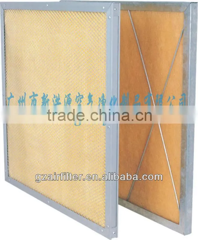 g4 air panel filter of high temperature