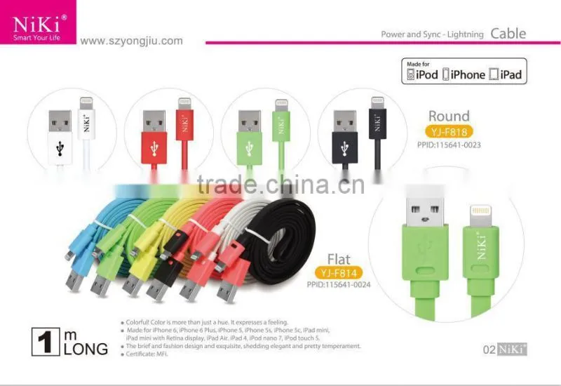 high speed usb cable with led light for iphone