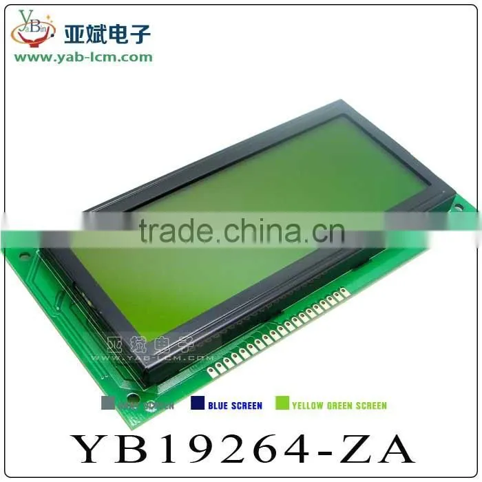 Monochrome Graphic 192X64 lcd module, 192x64 lcd, 192X64 lcd display with ST7920 controller