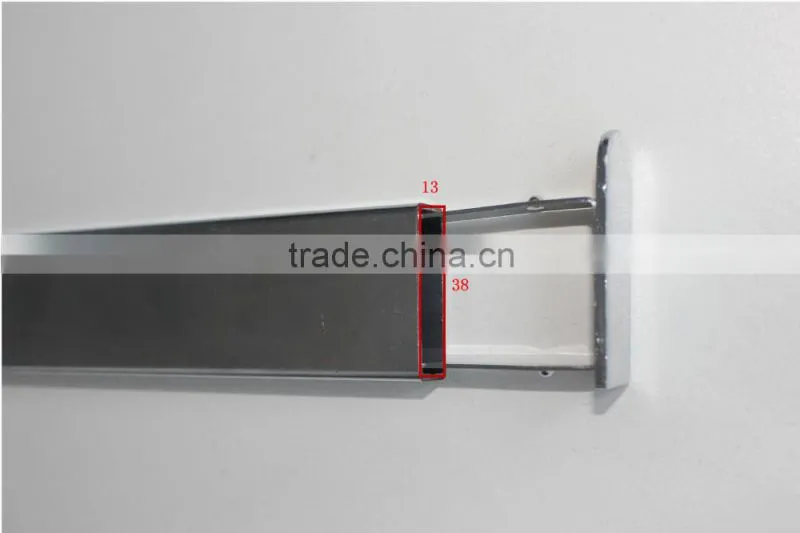 Plastic pipe end cap for 13*38mm rectangular pipe