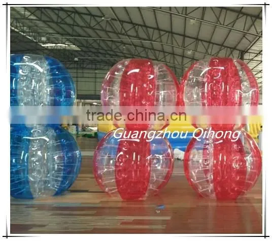 Amazing!!! 2016 new design bubble ball for football, huaman water bubble ball, human inflatable bumper bubble ball