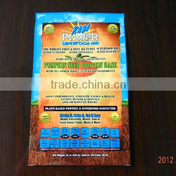 Plastic stand up pouch with zipper