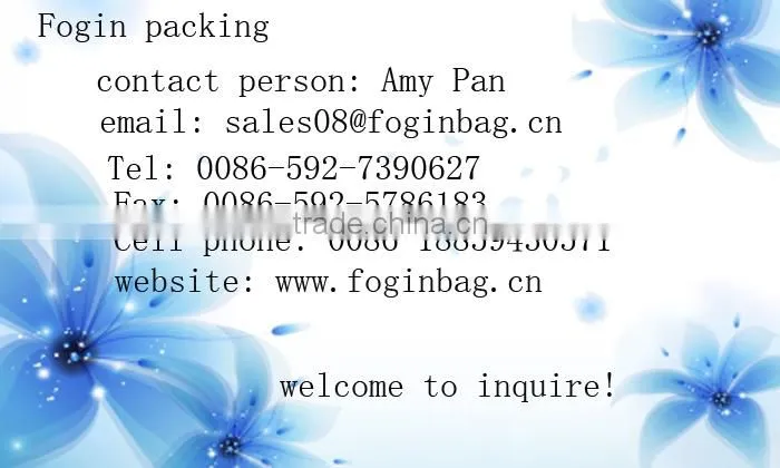 custom clear pvc zip bag made in china