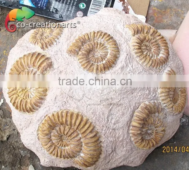Hot sale customized handmade fiberglass marine fossils