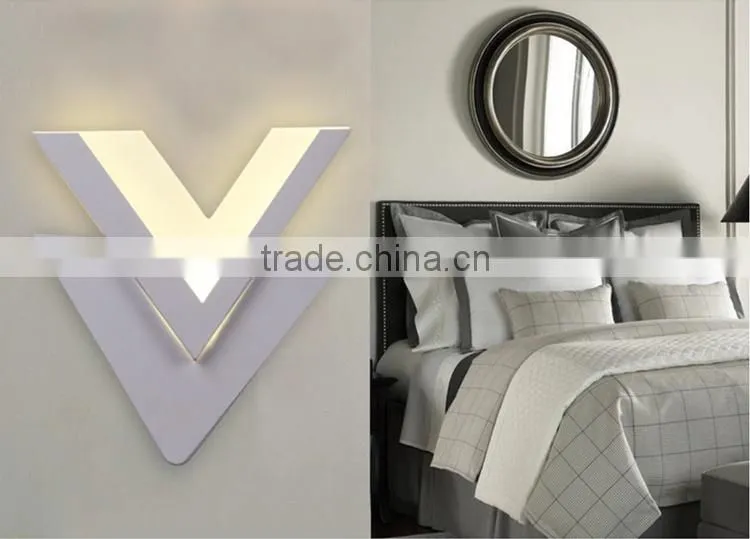 2015 New Arrival 12W LED Lighting V Shape 5050 LED Wall Lamps