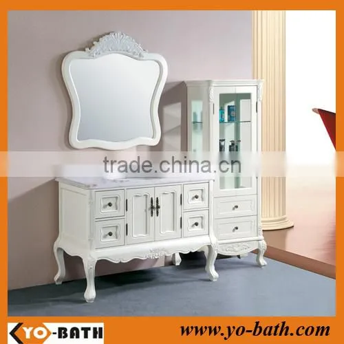 antique white solid wood antique bathroom vanity cabinet, antique bathroom furniture