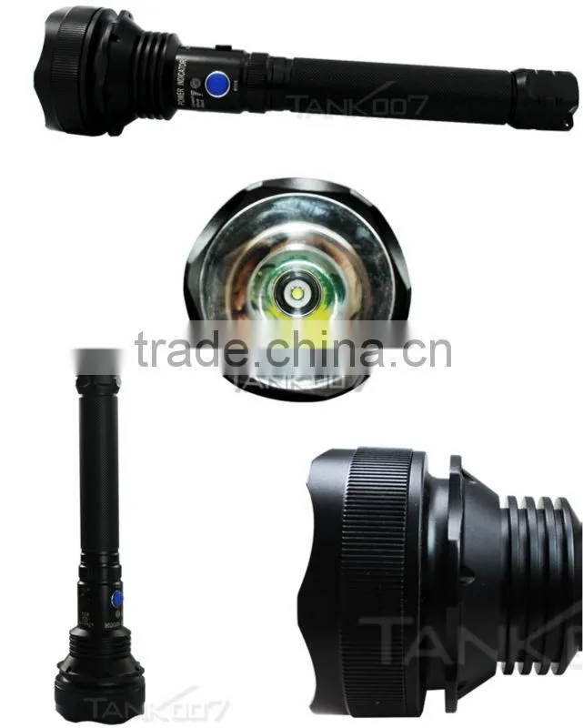 Led military police flashlight powerful flashlight,5 modes 1000LM with 2*18650 battery