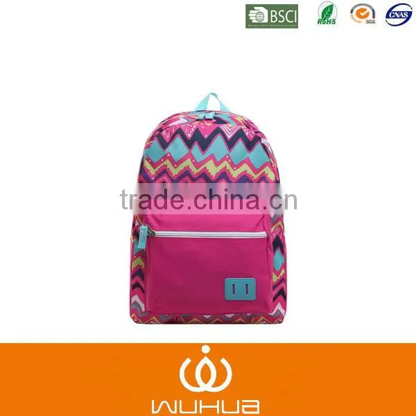 16.5 inch Patterned Fashion School Book Bag / Hiking Backpack