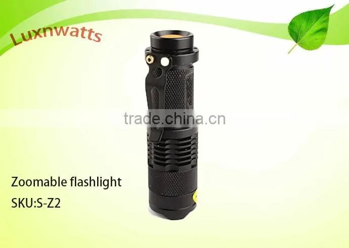 2016 Hot sales LED Light Source and 14500/AA Battery Type led torch light