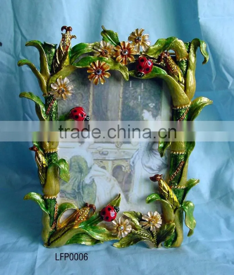 metal Coconut tree photo frame CQP0005