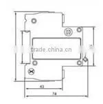 plug in low voltage mcb shunt trip circuit breaker
