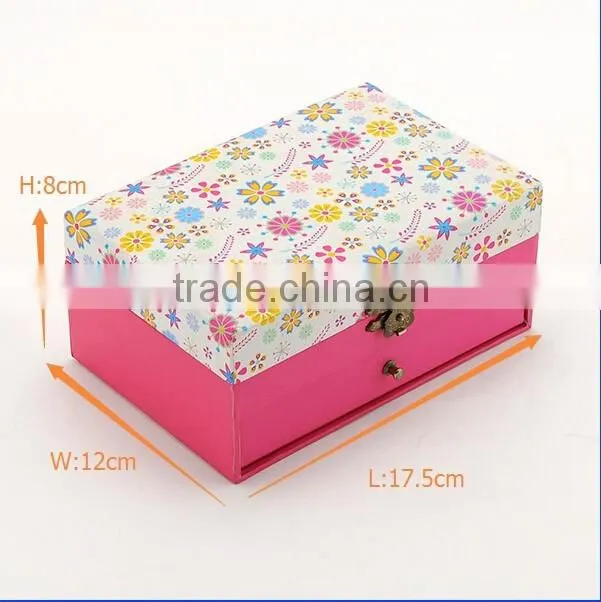 Beautiful boutique box/ cosmetic box ,gift box with mirror