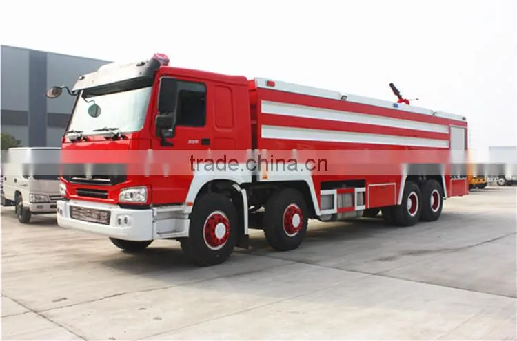 New arrival factory sale top level 25ton sinotruk howo 8x4 rescue fire engine