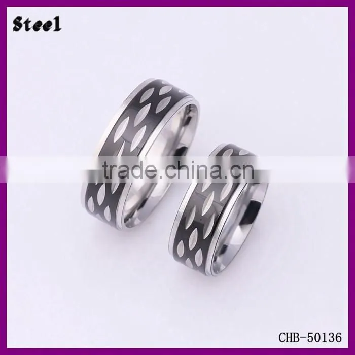 Hot Selling Fashion Water Cube Shape Fashion Couples Finger Ring