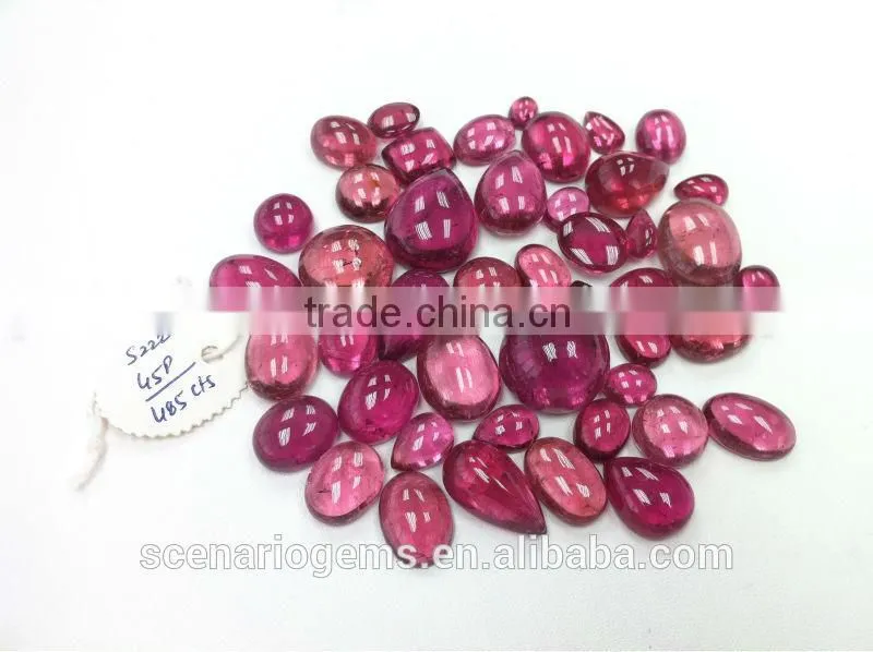 #SZZZ Natural Multi-Shape Cabs Loose Gemstone Rubellite Cabochon