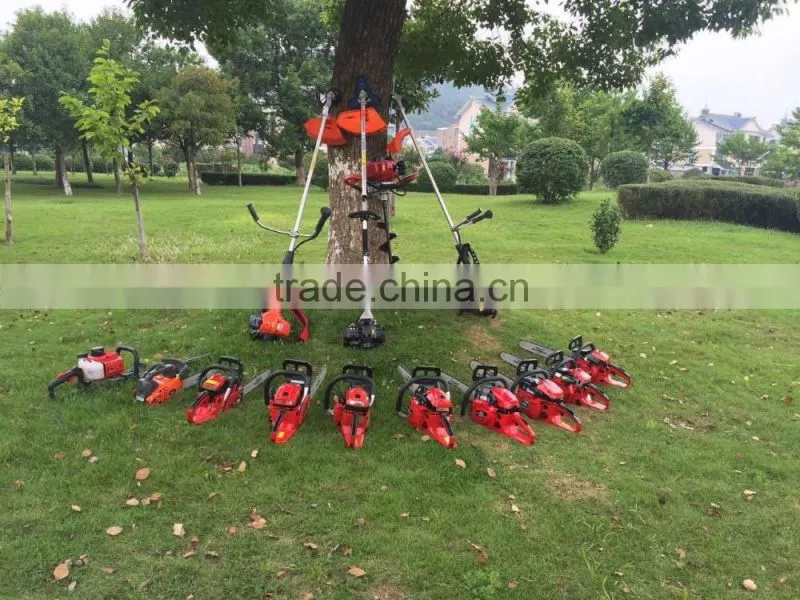 Professional 2-stroke gas brush cutter grass cutter trimmer with 2T,3T,8T,40T blade
