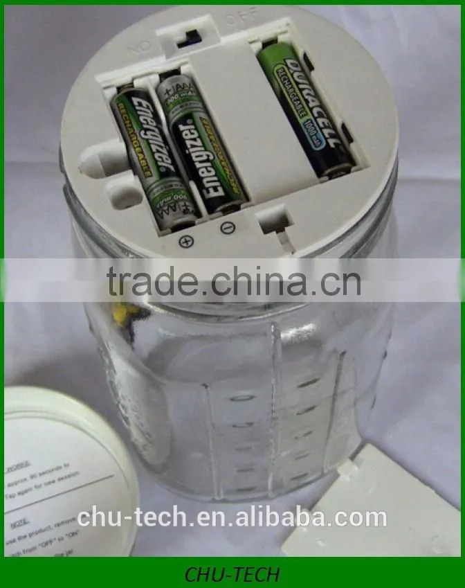 Electronic Butterfly Jar Butterfly Bottle with LED light