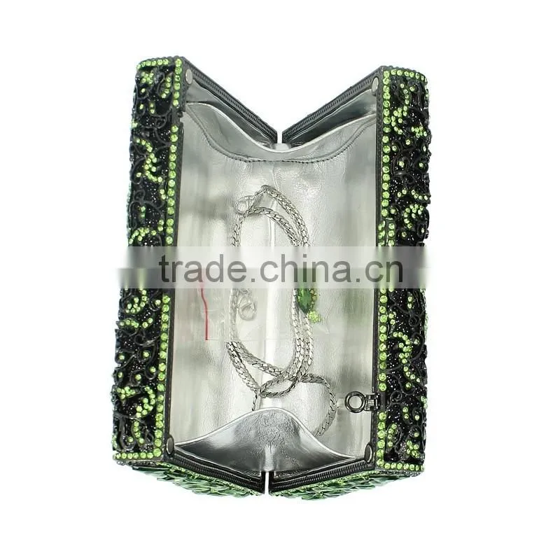 aquamarine clutch bag evening trapezoidal woman wedding bag party bag fashion handbag (88142A-G2)