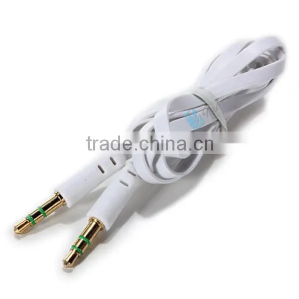 3.5mm M To M Stereo Auxiliary Cable Flat AUX Cable