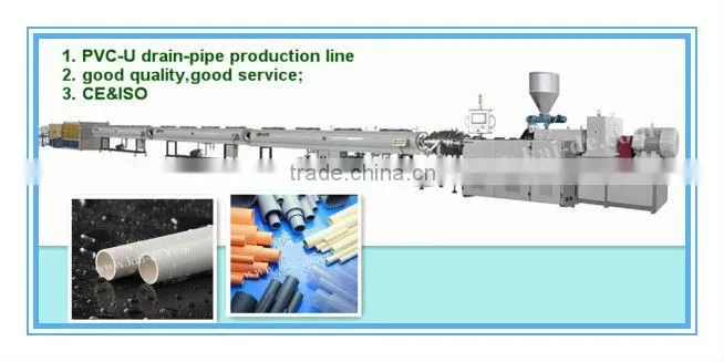 pvc plastic pipe production line