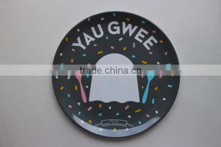 Dinner set custom logo melamine plate