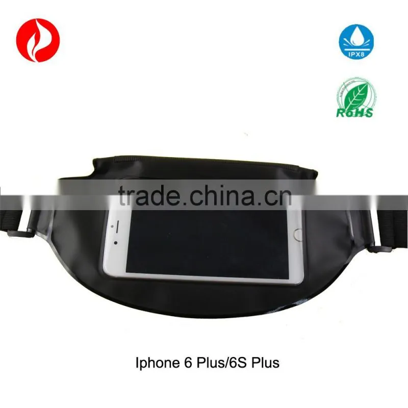 High quality eco-friendly new product on market running waist belt mobile phone pvc waterproof waist bag