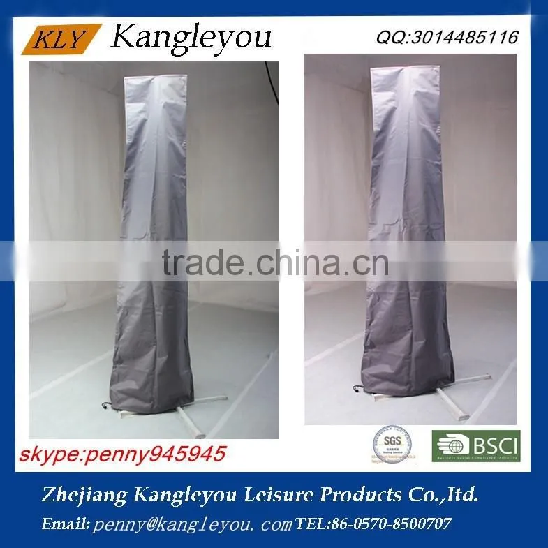 Gray 600D oxford Umbrella cover with zipper