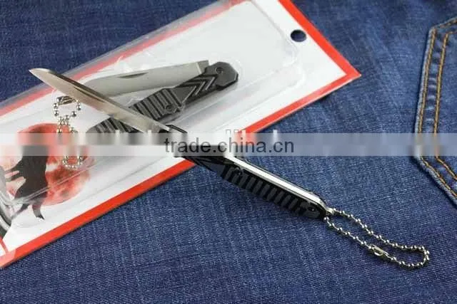 OEM 440C stainless steel small folding knife with Blister package