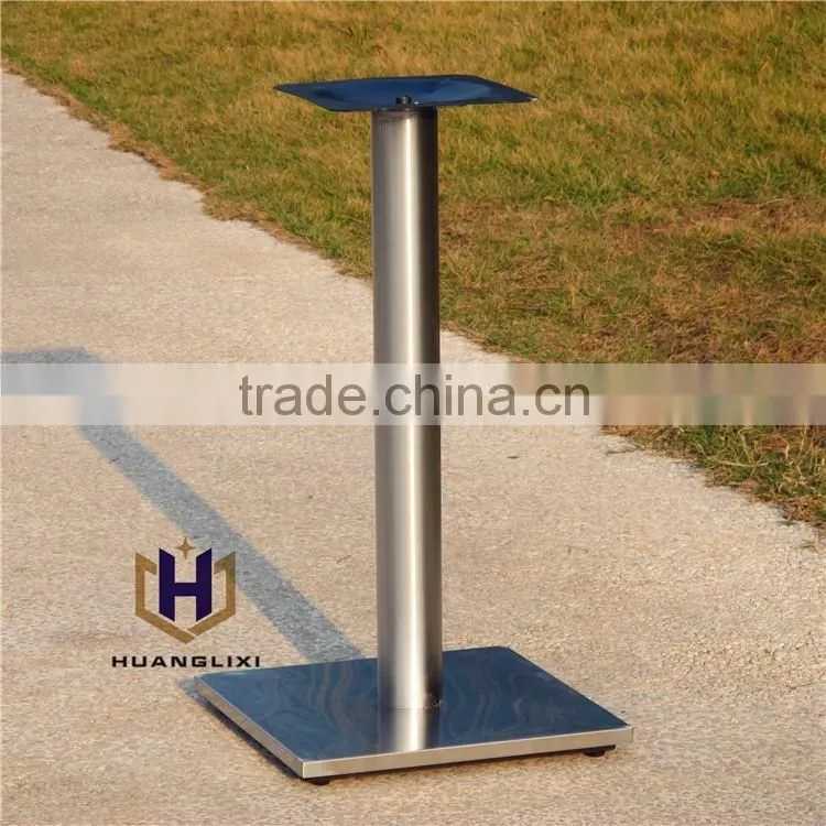 2016 Quadrate brushed stainless steel table leg stainless steel chassis restaurant table frame Coffee room furniture legs