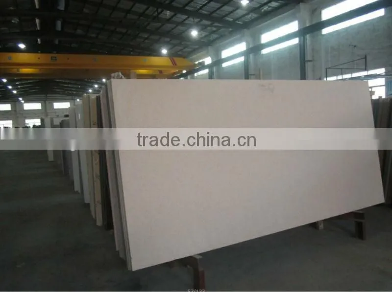 Artificial Quartz Stone Sheet Pure White Color Well Sold