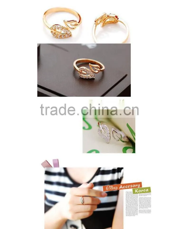 Fashion Latest Silver Filled Finfer Engagement Rings Fow Women