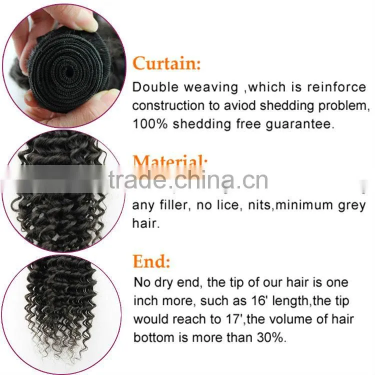 2015 Wholesale Natural colour brazilian remy hair extensions