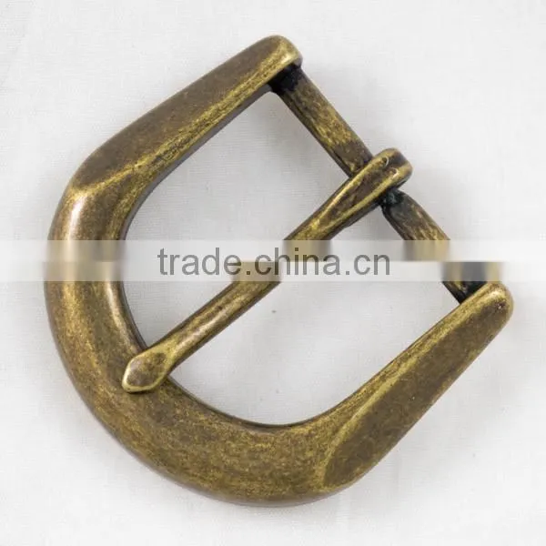 35mm polish press tooth metal South America vintage antique brass belt buckle