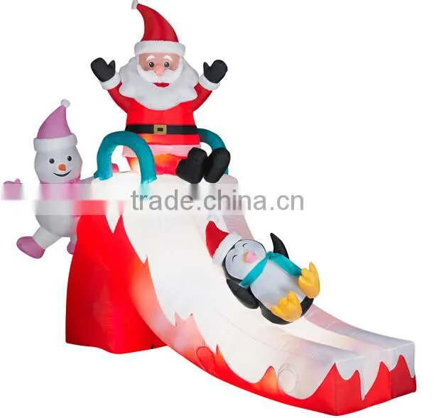 Christmas Decoration Inflatable Santa Claus with Fishing