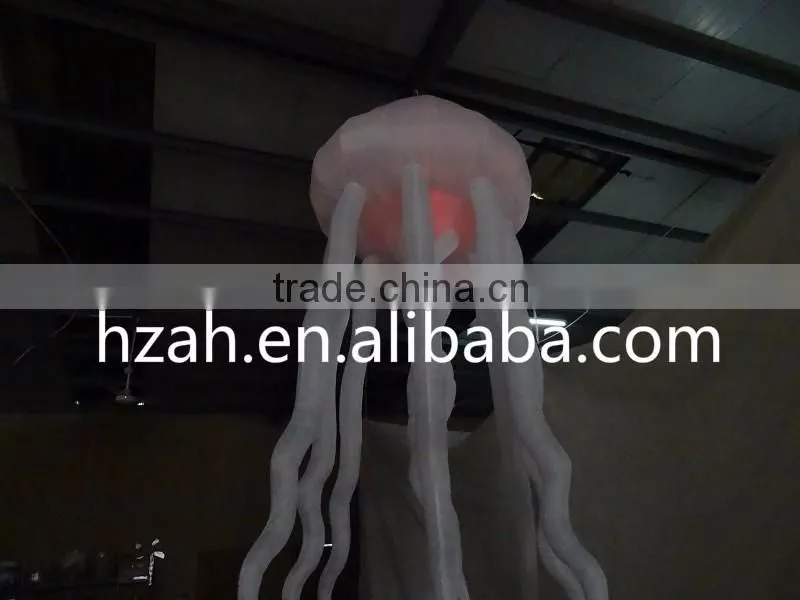 LED Hanging Inflatable Jellyfish Balloon for Party Decoration