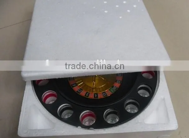 Shot glass roulette drinking game set , russian turntable wine set , holiday drinking game