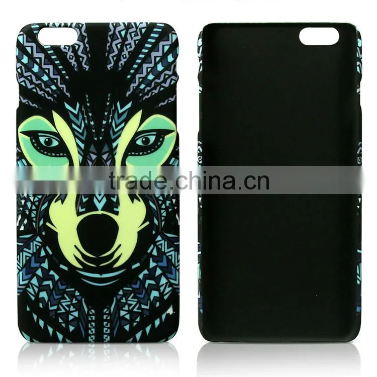 For Iphone 6 Plus 4.7" 5.5" Animal Carton Luminous Case Fluorescent Glow Cover