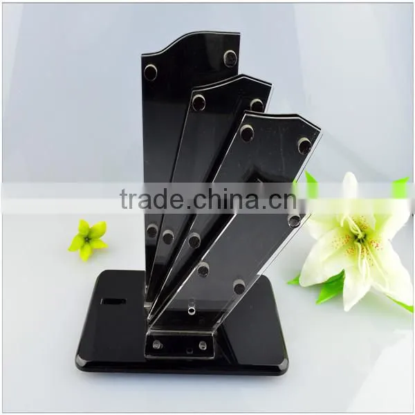 High transparent solid acrylic knife holder wholesale