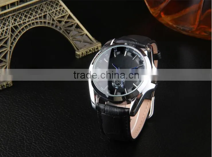 New trend fashion men watches leather watches special mens leather watches